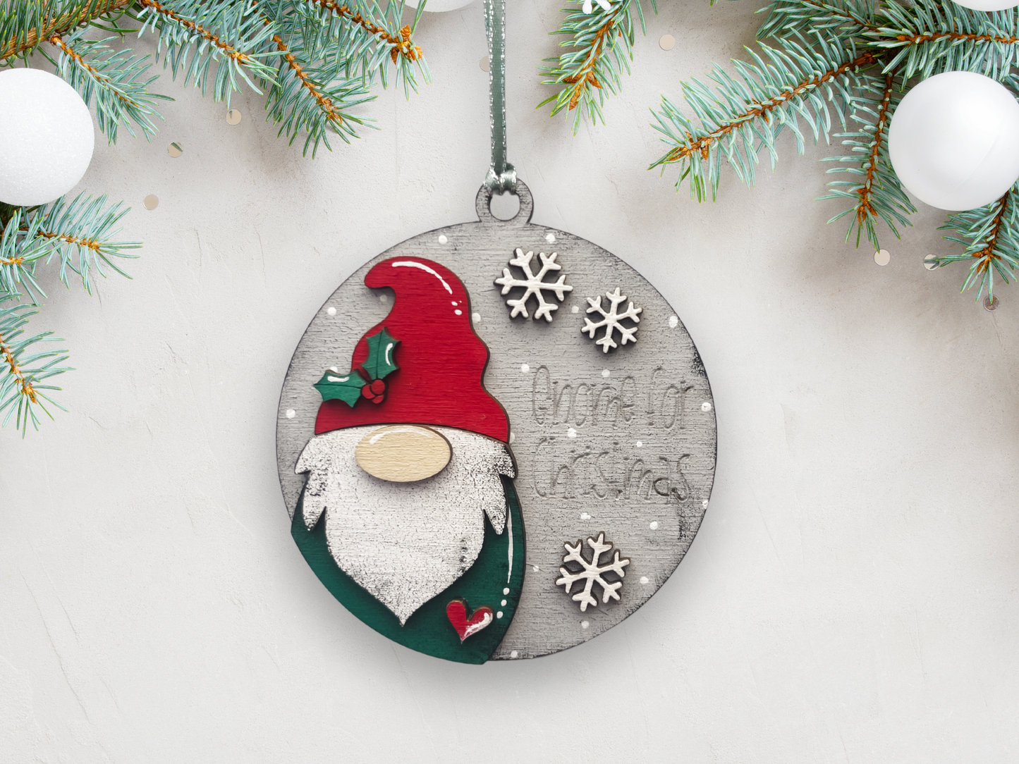 Holiday Gnome Ornaments