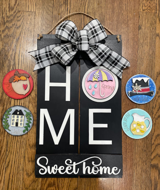 Interchangeable HOME Sweet Home Sign
