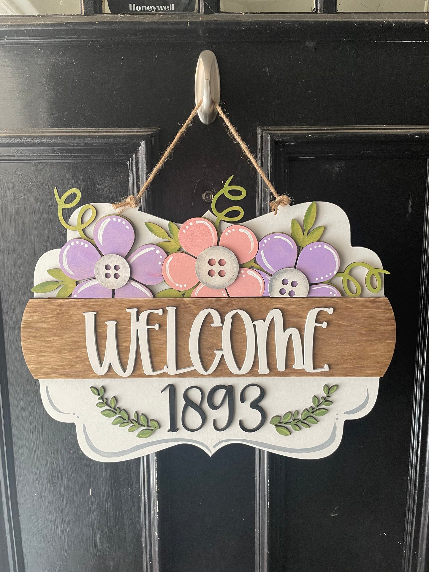 Interchangeable Welcome Door Sign