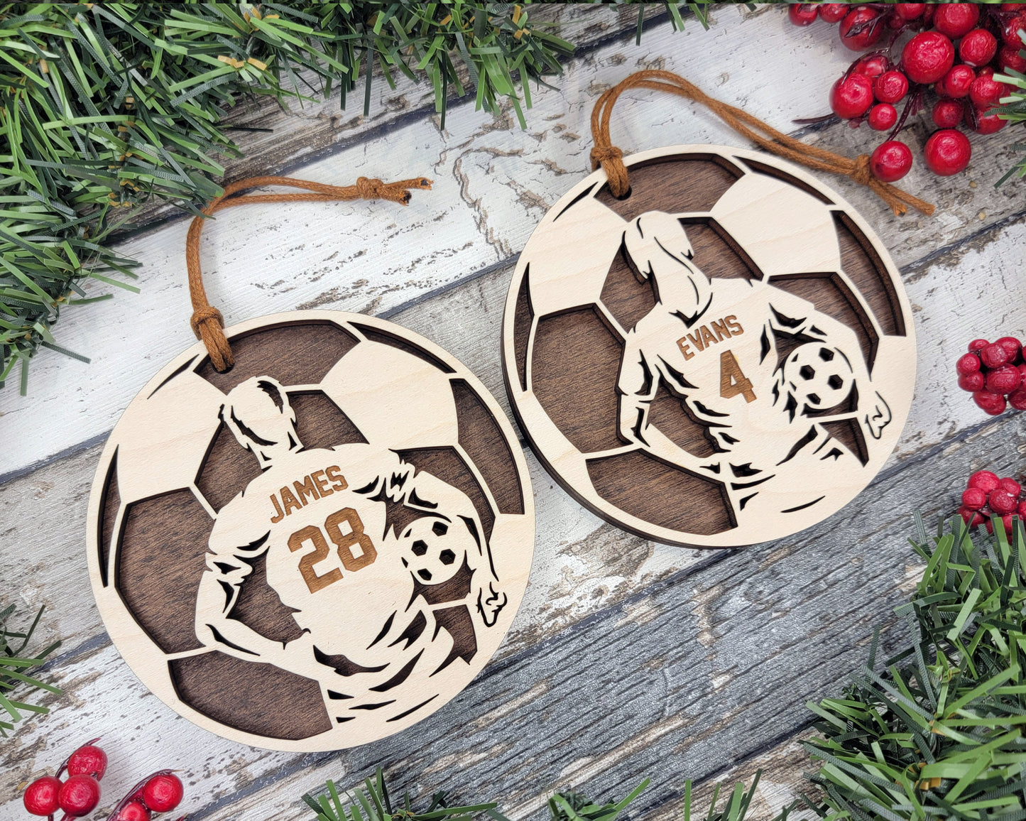Personalized Sports Ornament- Soccer