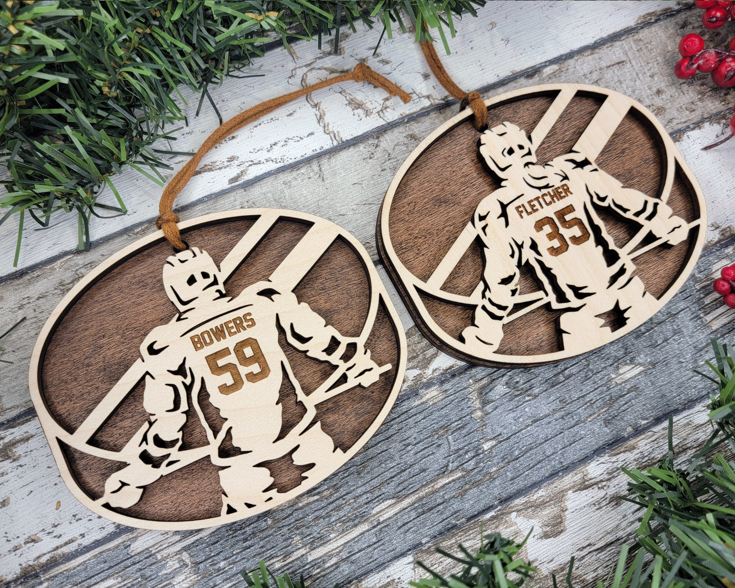 Personalized Sports Ornament- Hockey