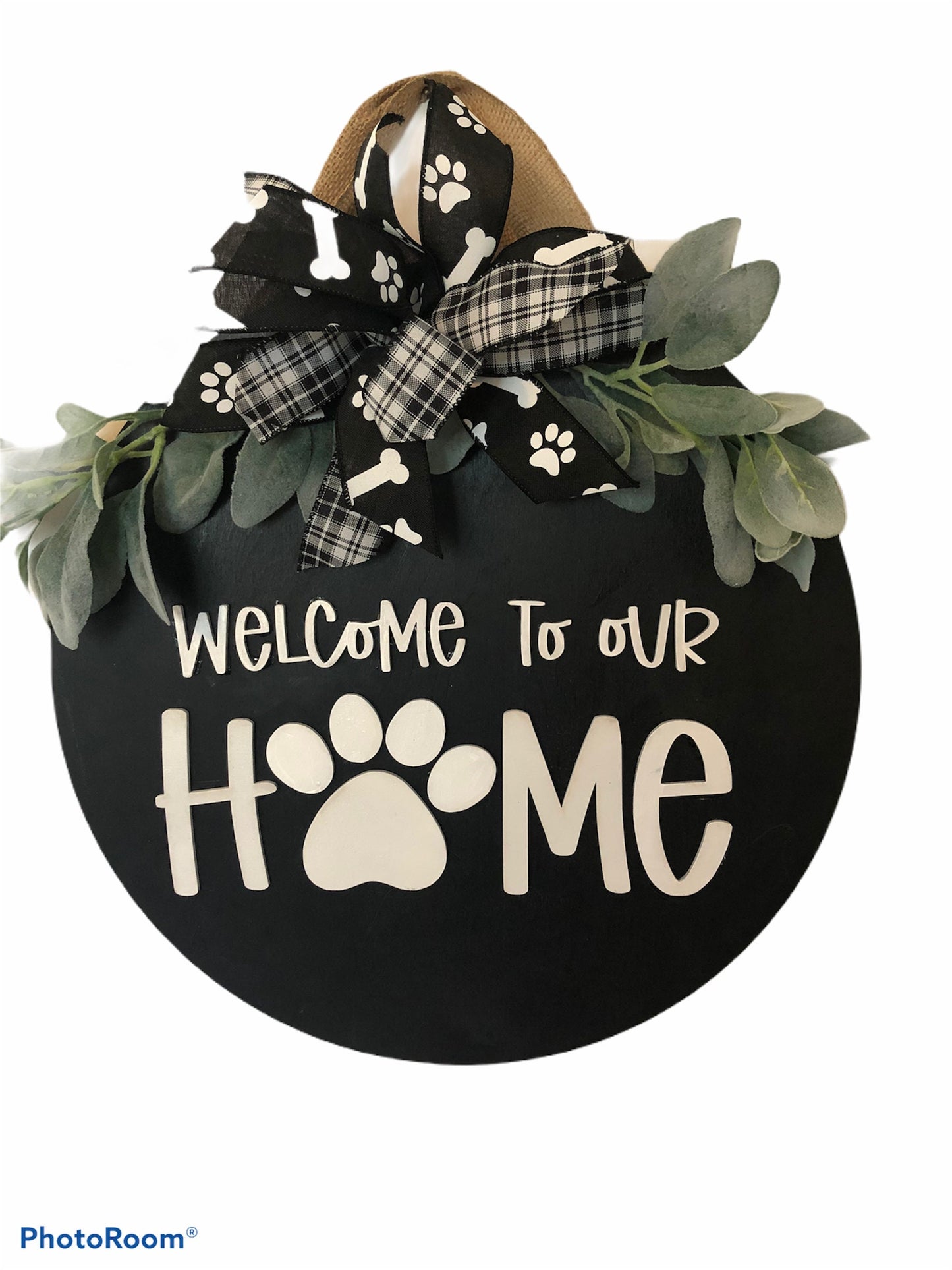 Welcome to our Home Paw Print