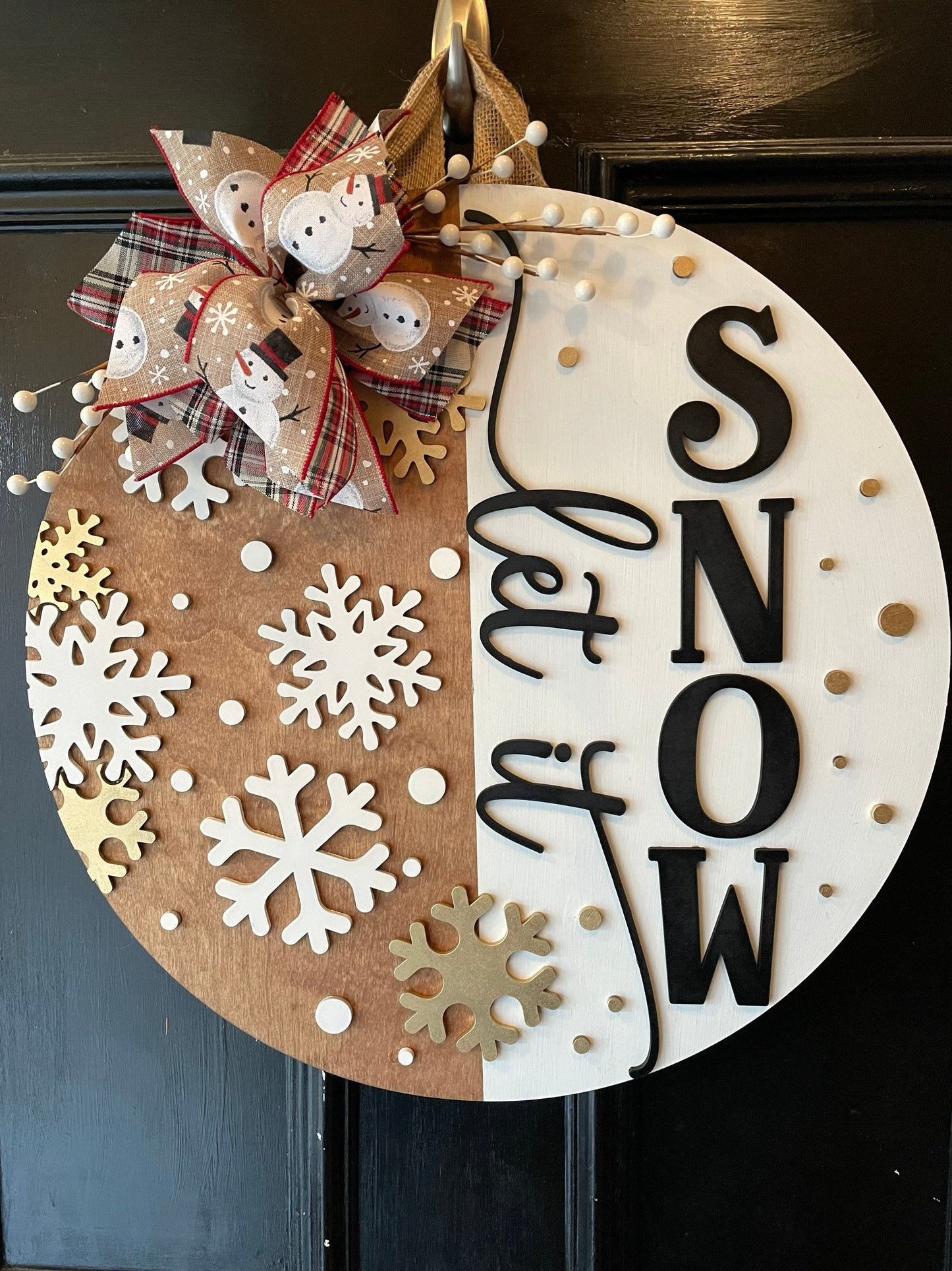 Winter Door Hanger | Let it Snow