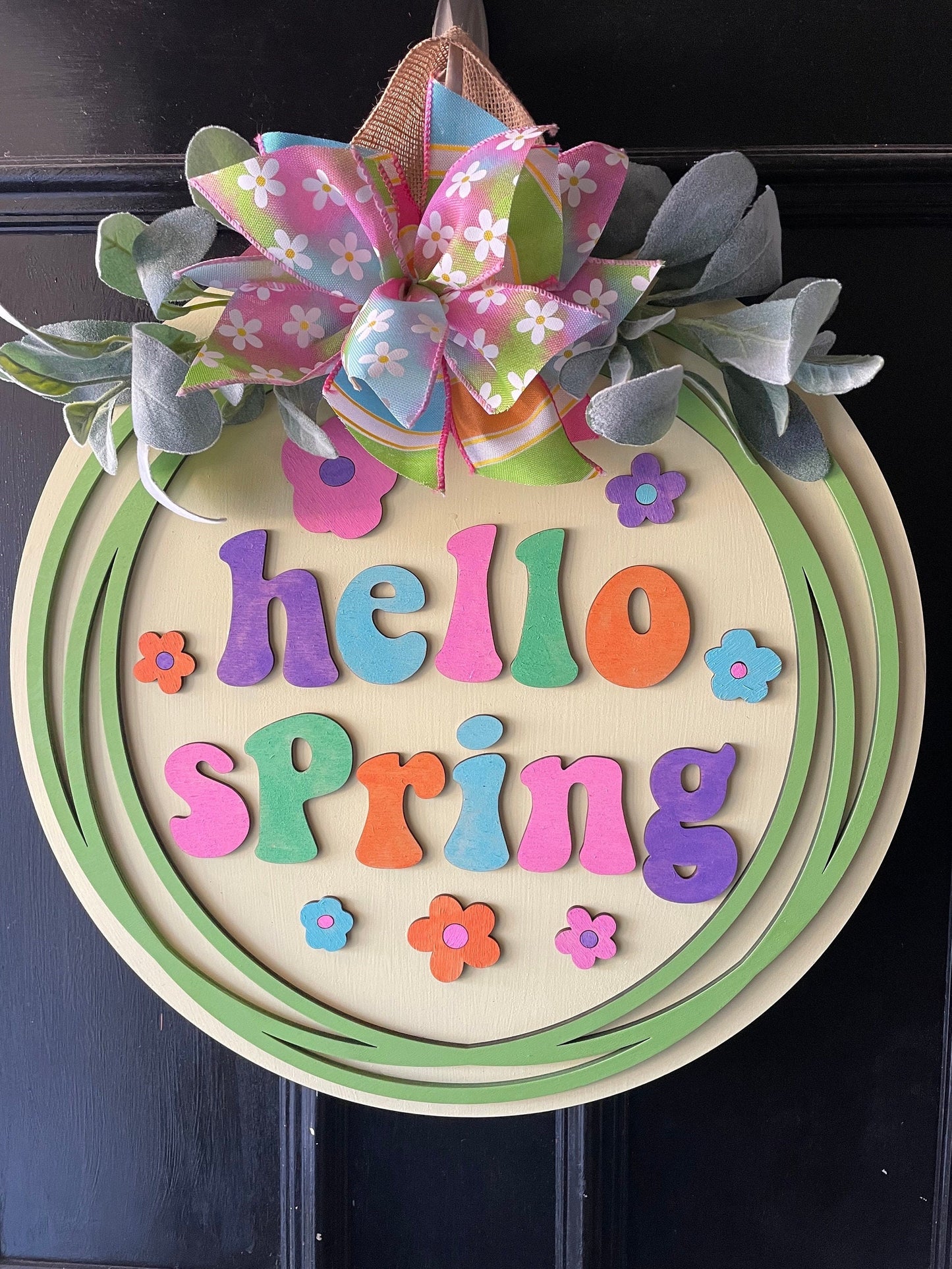 Groovy Hello Spring| Spring Door Hanger