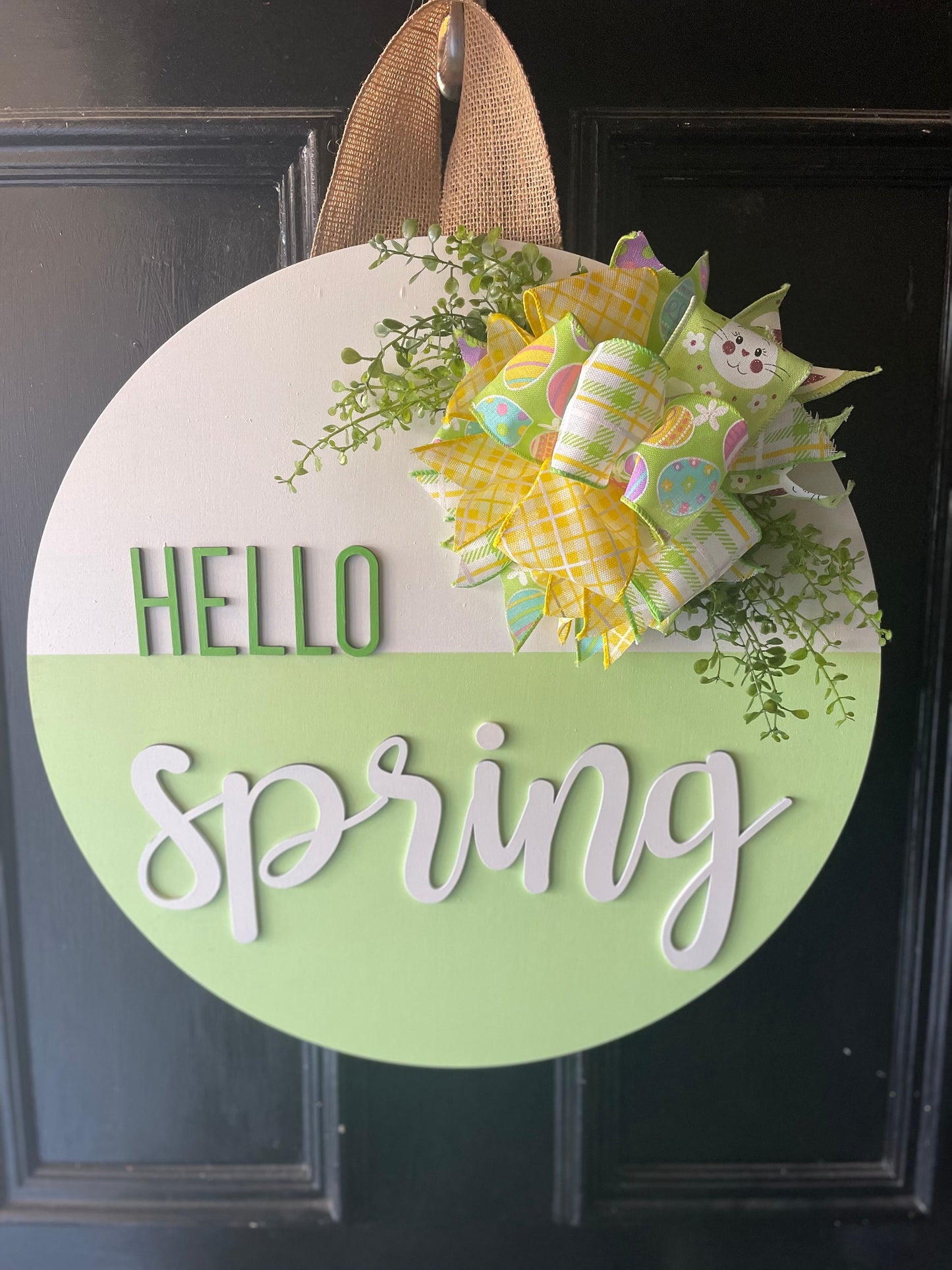Spring Front Door Decor | Hello Spring Wreath | Spring Wreath | Daisy | Spring Front Door Wreath | Spring Door Hanger | Spring Door Wreath