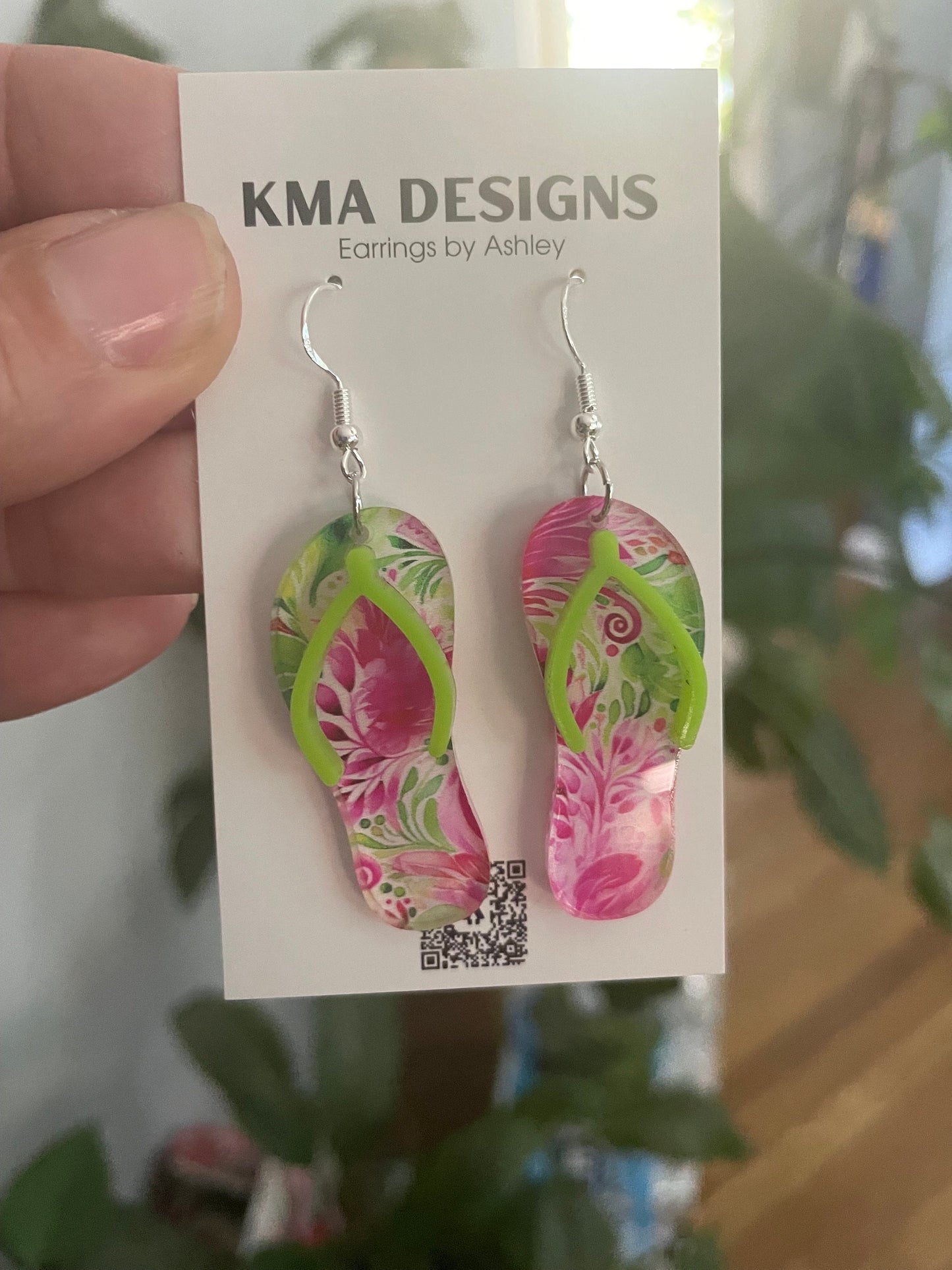 Flip Flop Earrings, Summer Earrings, Beachy Earrings, Gift for Flip Flop lover