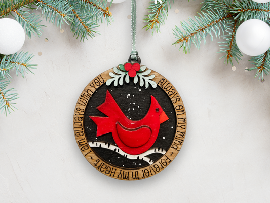 I am always with you Cardinal ornament