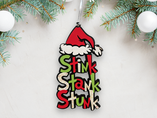Stink, Stank, Stunk Ornament