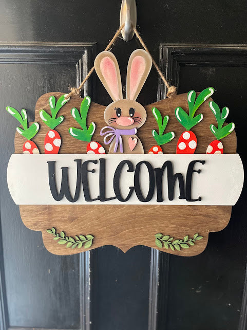 Interchangeable Welcome Door Sign