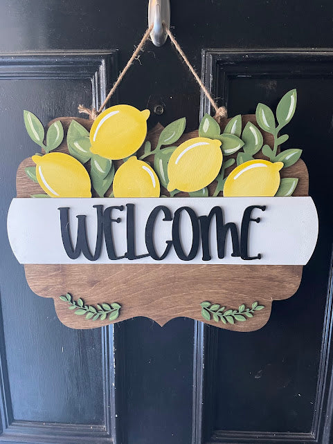 Interchangeable Welcome Door Sign