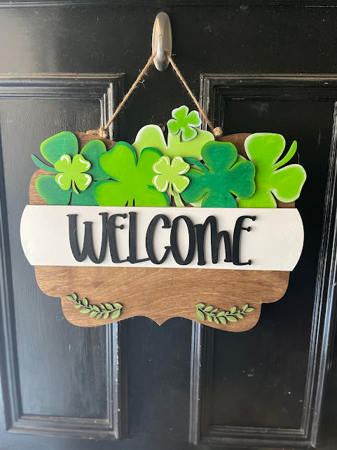 Interchangeable Welcome Door Sign