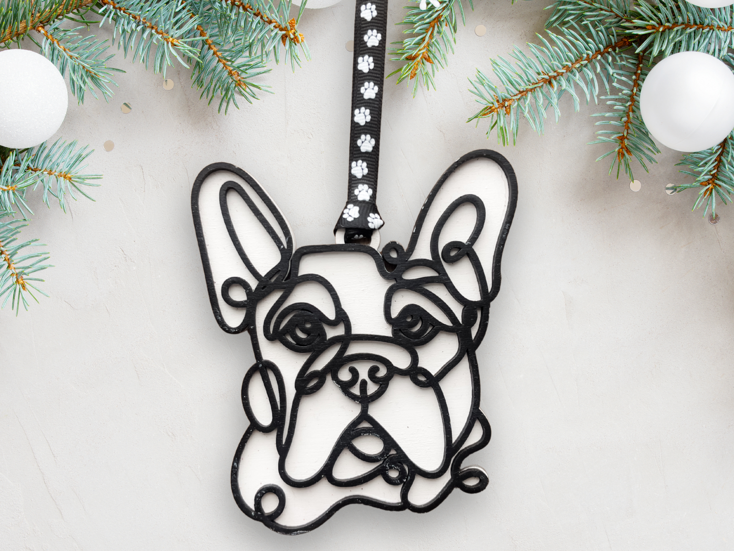 Personalized Wooden Dog Breed Ornament