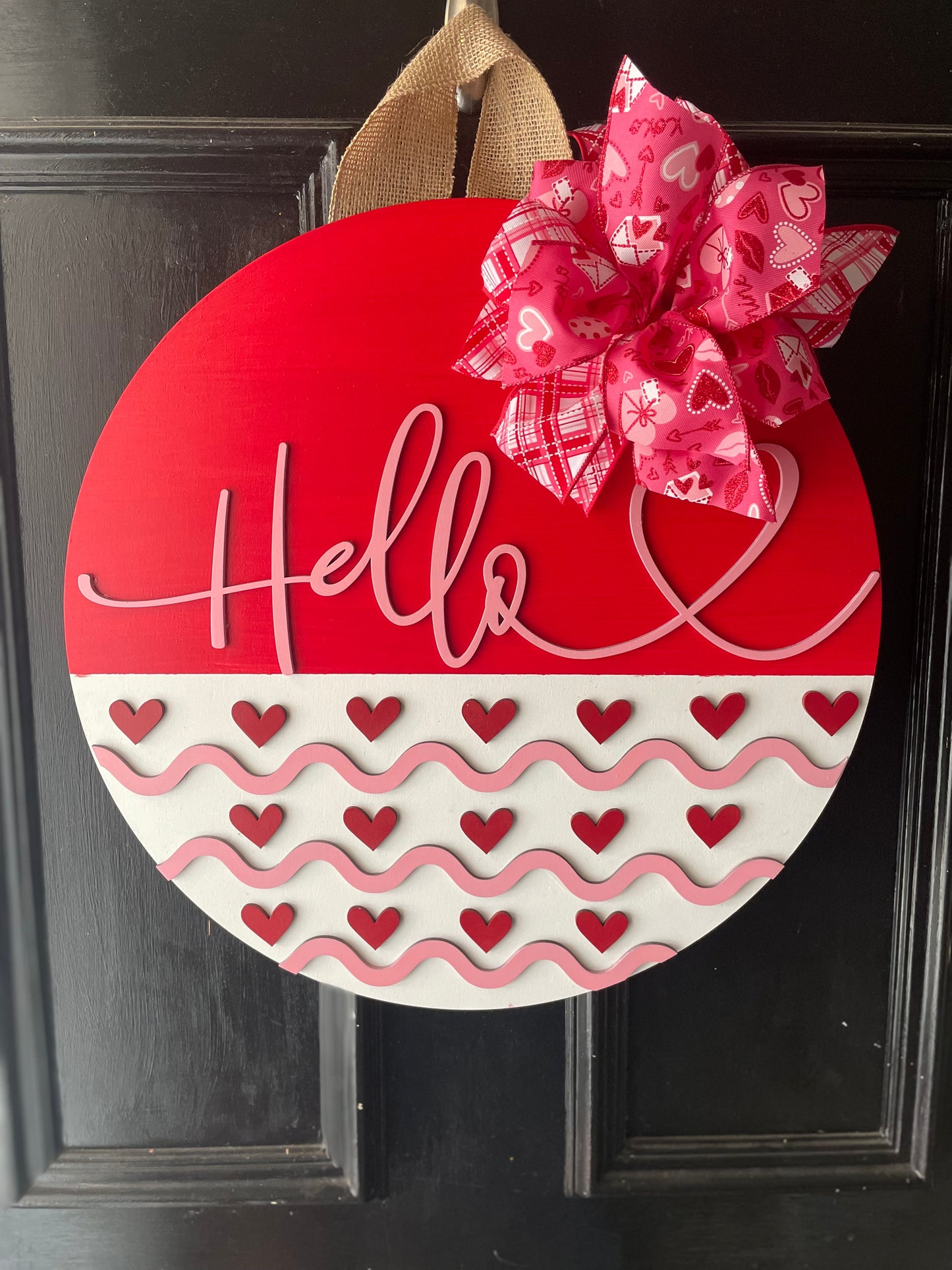 Valentine's Door Sign, Hello