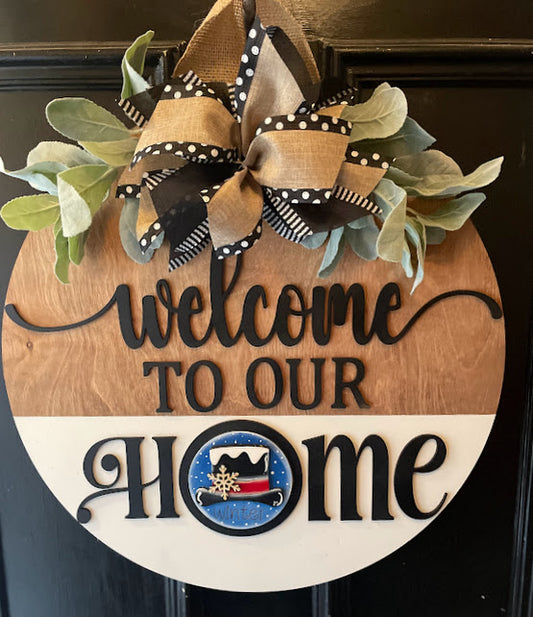 Interchangeable Welcome to our Home Sign