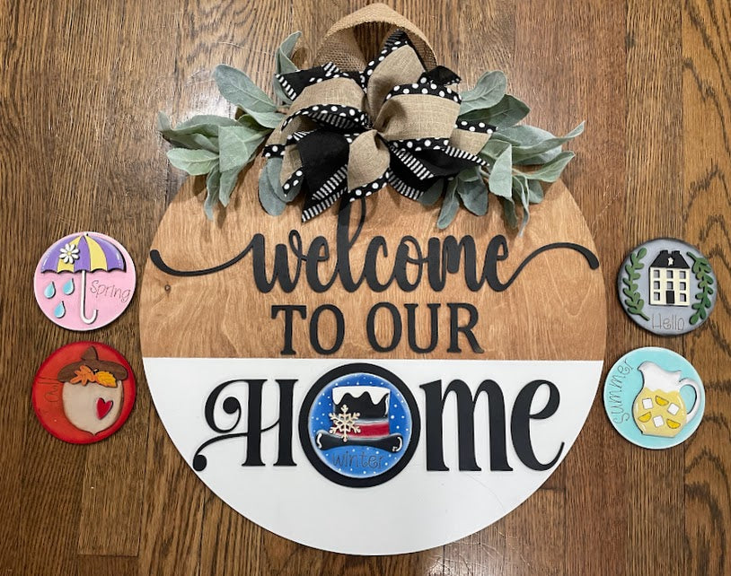 Interchangeable Welcome to our Home Sign