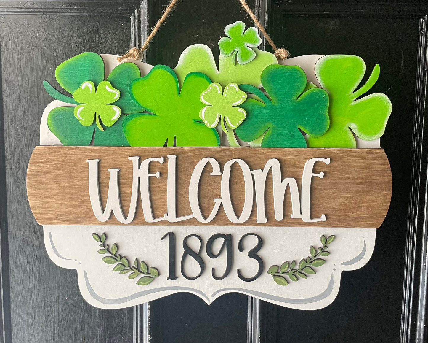 Interchangeable Welcome Door Sign