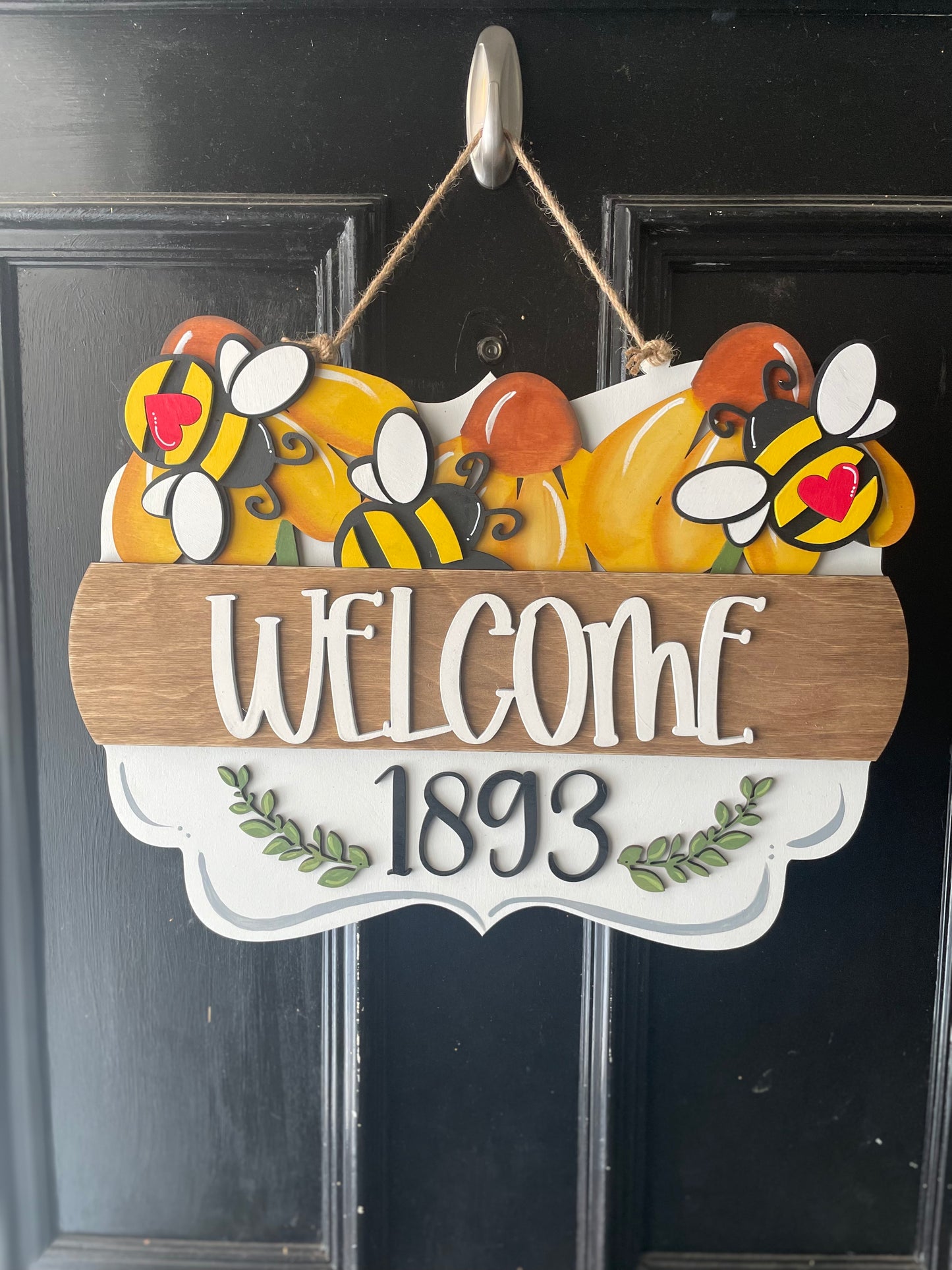 Interchangeable Welcome Door Sign