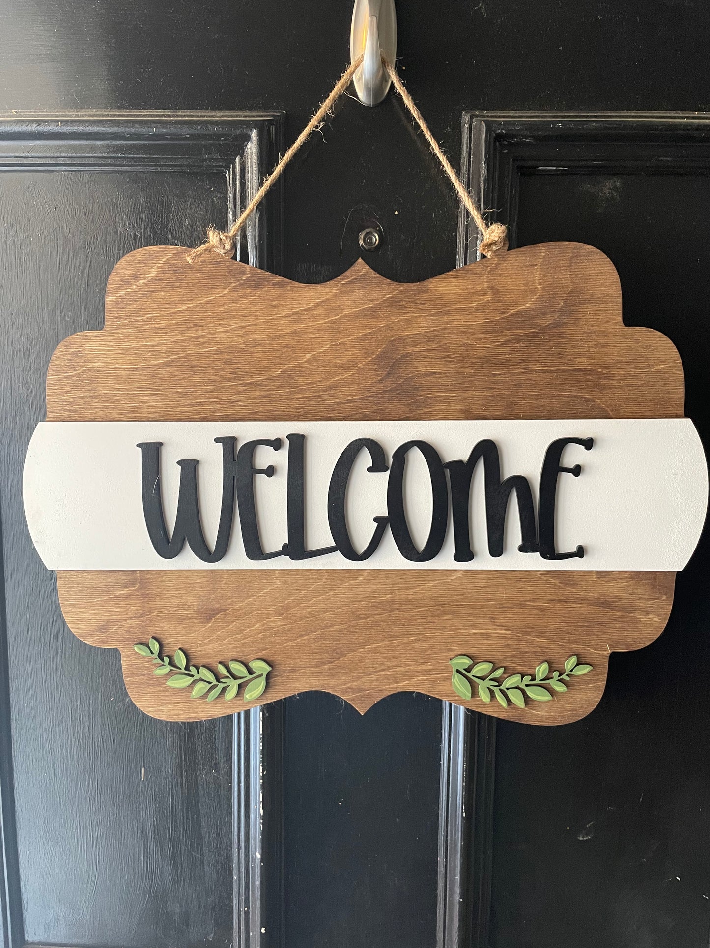 Interchangeable Welcome Door Sign