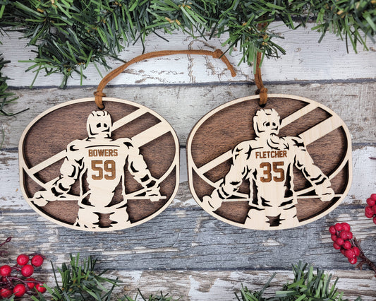 Personalized Sports Ornament- Hockey