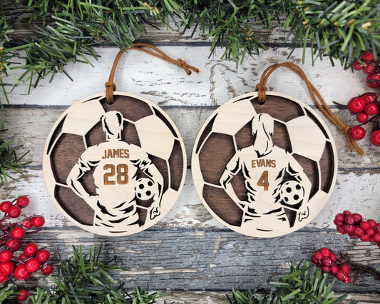 Personalized Sports Ornament- Soccer