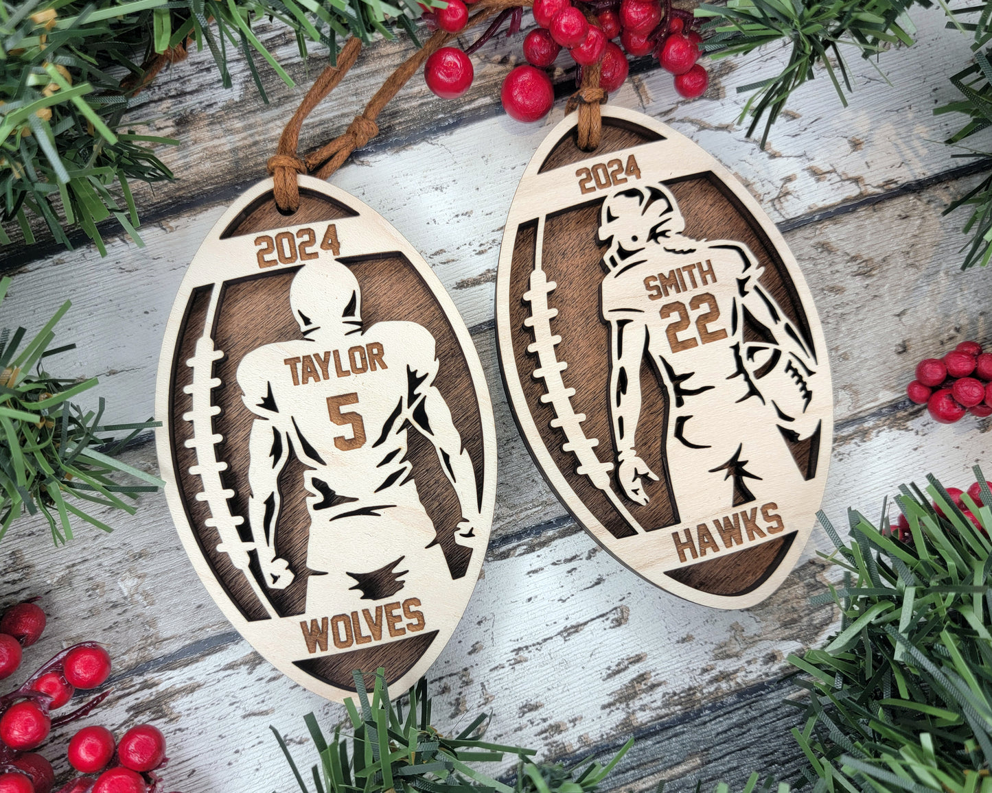 Personalized Sports Ornament- Football