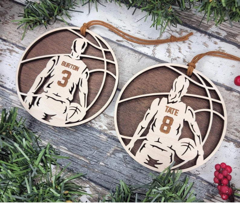 Personalized Sports Ornament- Basketball