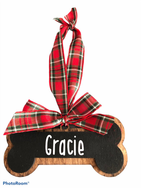 Personalized Dog Bone Ornament