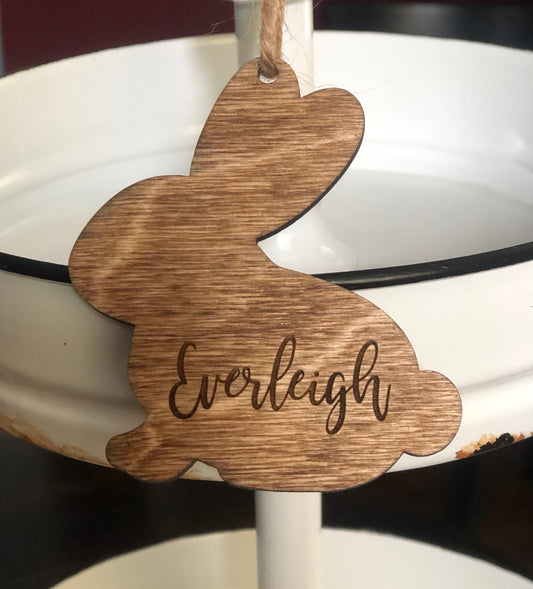 Personalized Bunny Easter Tag