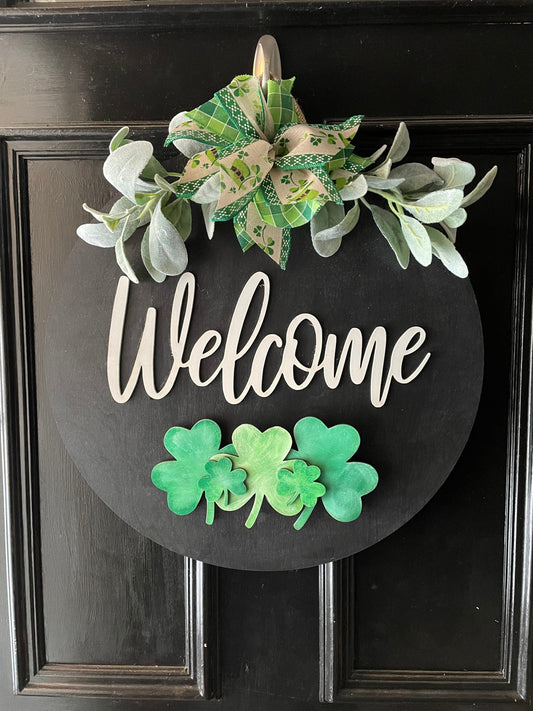 Welcome with Shamrocks