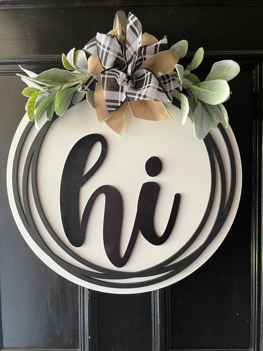 Front Door Decor | Hi Door Hanger