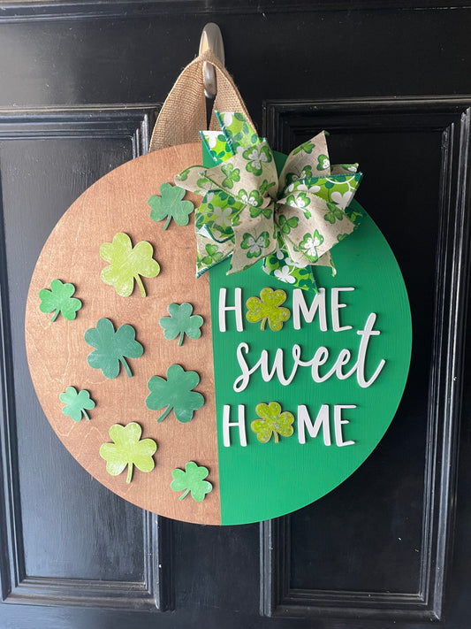 Home Sweet Home with Shamrocks