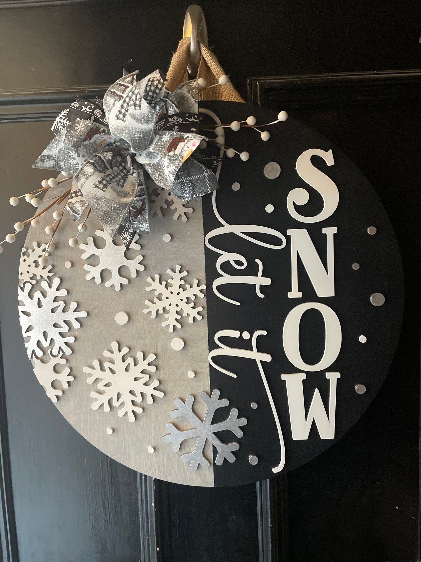 Winter Door Hanger | Let it Snow