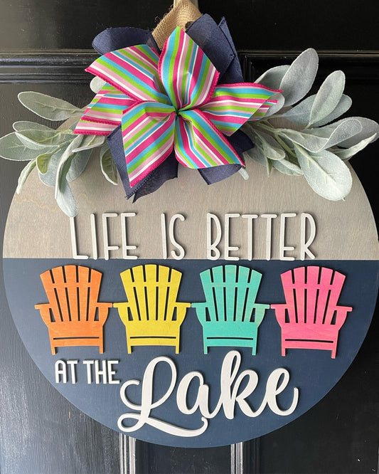 Life is Better at the Lake, Lake Door Hanger