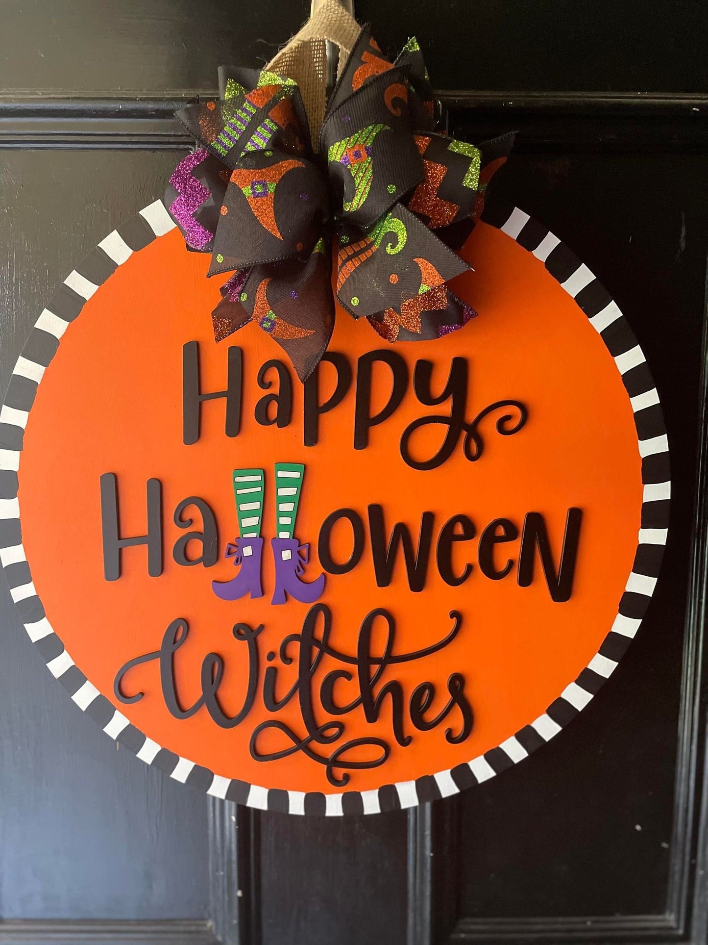 Halloween Door Hanger, Happy Halloween Witches, Witch Door Sign, Witch sign, Halloween Witch, Halloween Gift, Halloween Decor