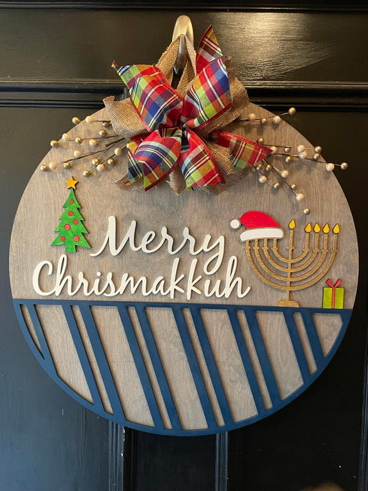Merry Chrismakkah Door Hanger