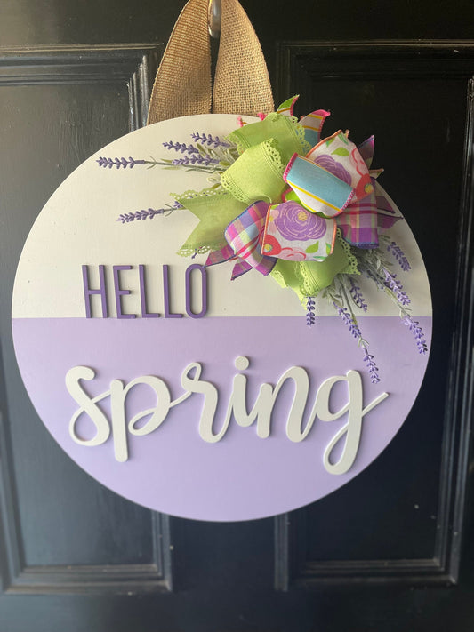 Spring Front Door Decor | Hello Spring Wreath | Spring Wreath | Daisy | Spring Front Door Wreath | Spring Door Hanger | Spring Door Wreath
