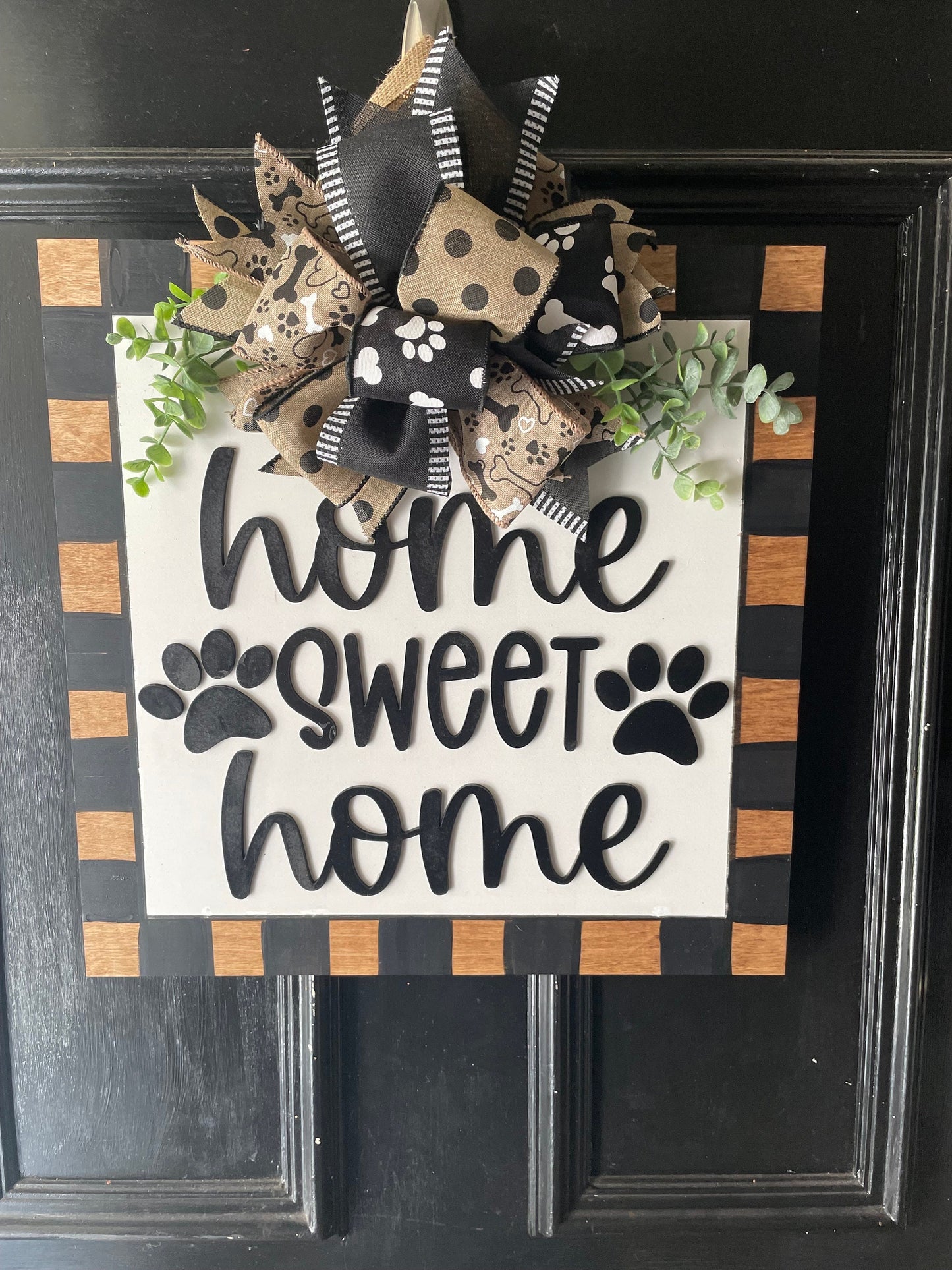 Dog Door Hanger, Home Sweet Home