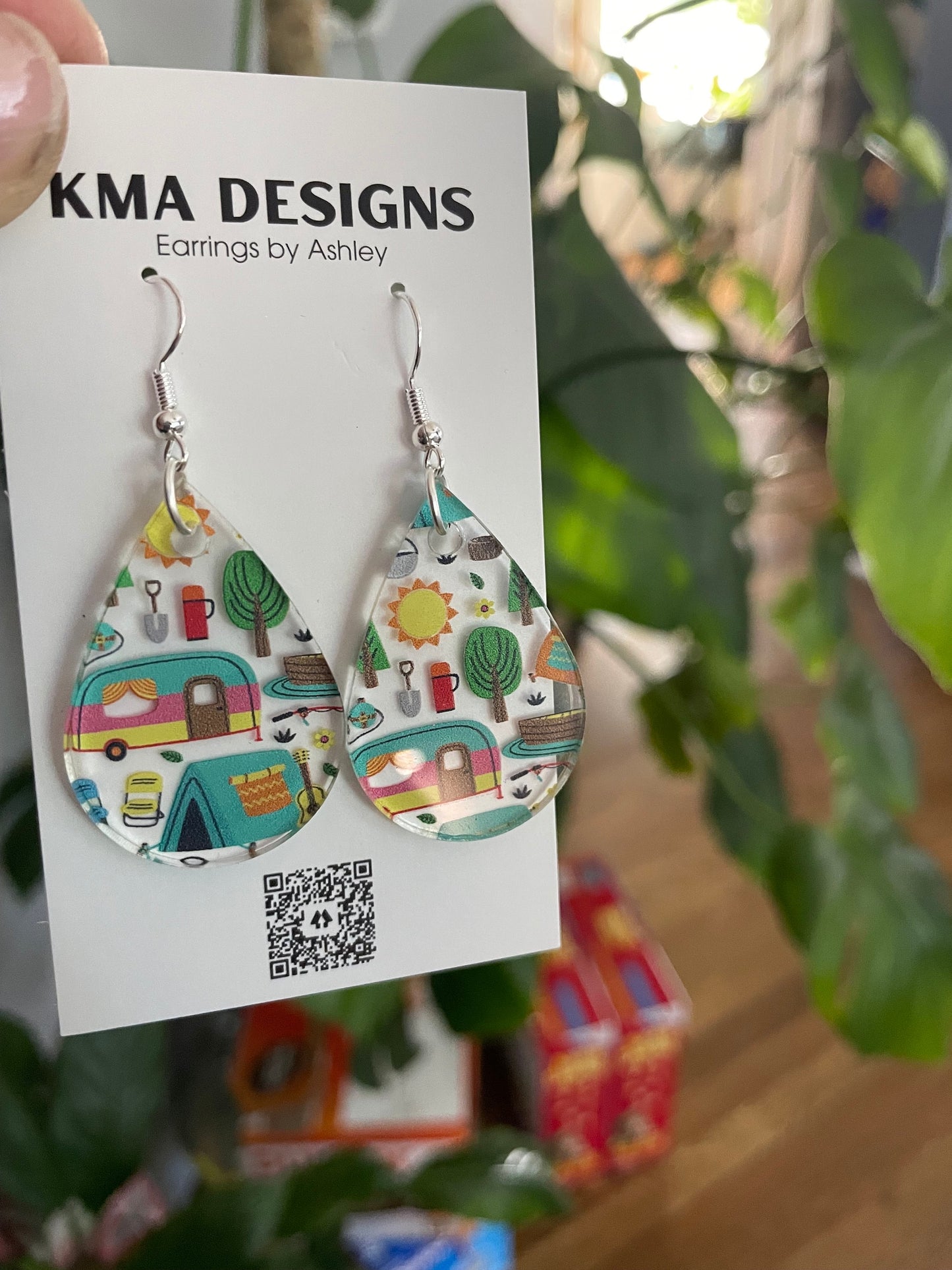 Camping Gifts, Earrings, Camping Earrings, Gift for Camping Lover