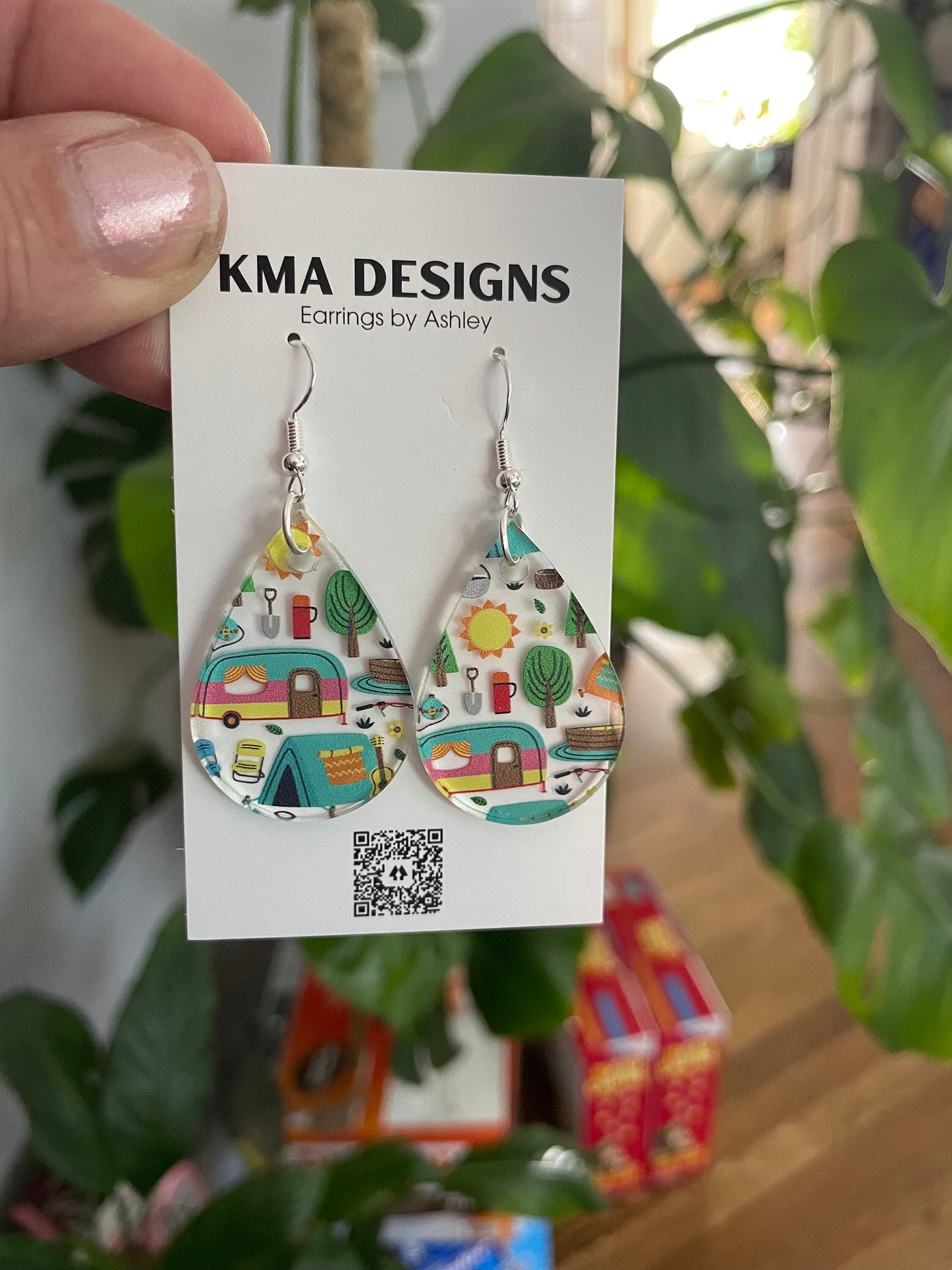 Camping Gifts, Earrings, Camping Earrings, Gift for Camping Lover
