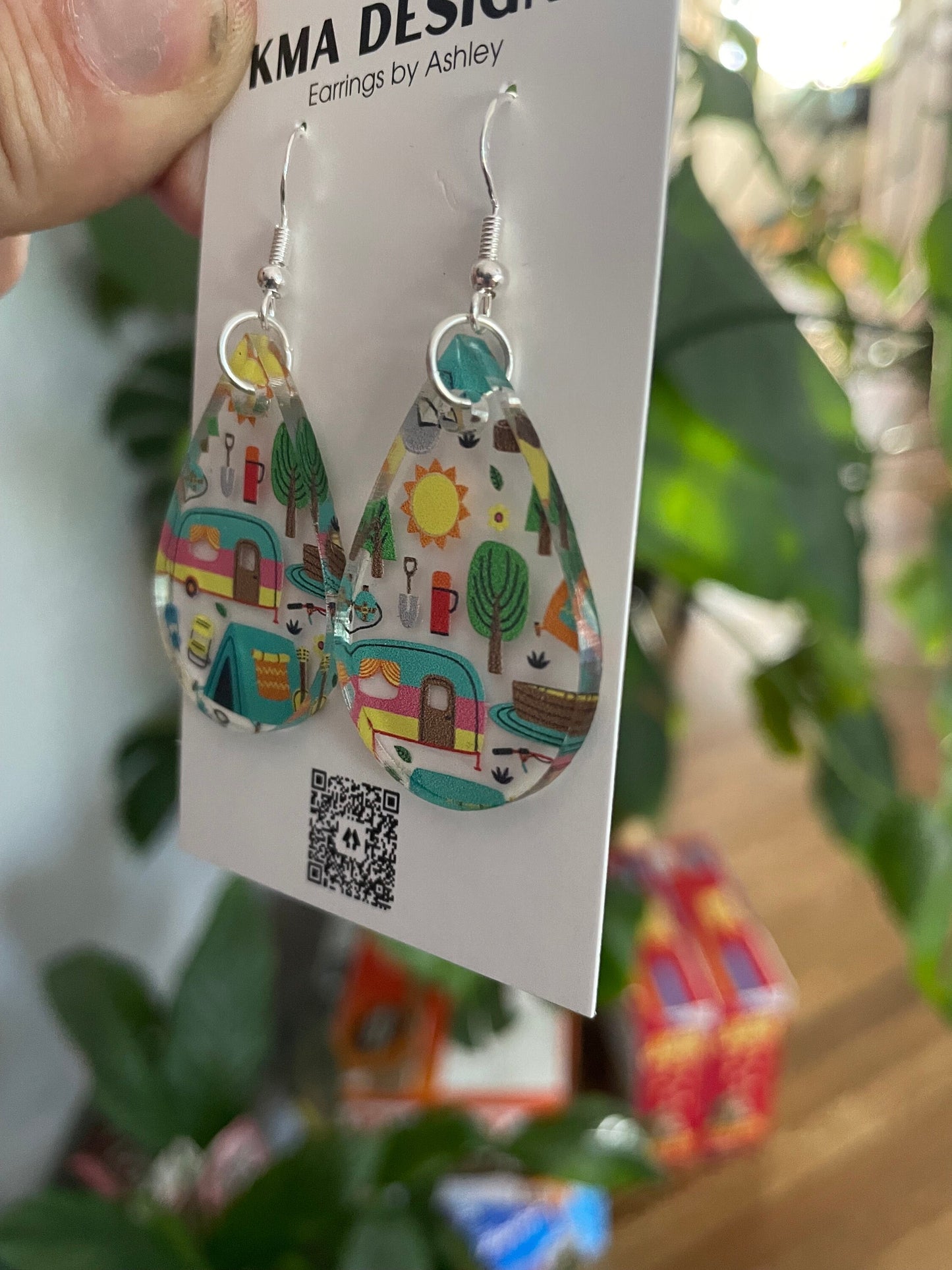 Camping Gifts, Earrings, Camping Earrings, Gift for Camping Lover