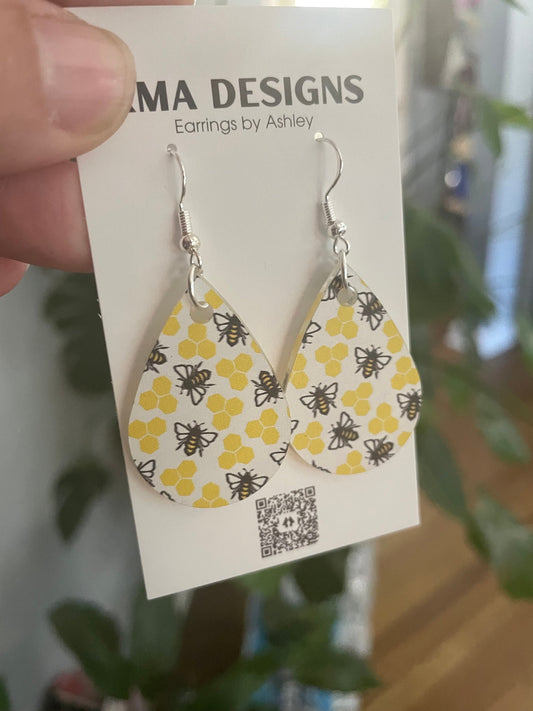 Bee Earrings, Bee Gifts, Gift for Her, Bee jewelry