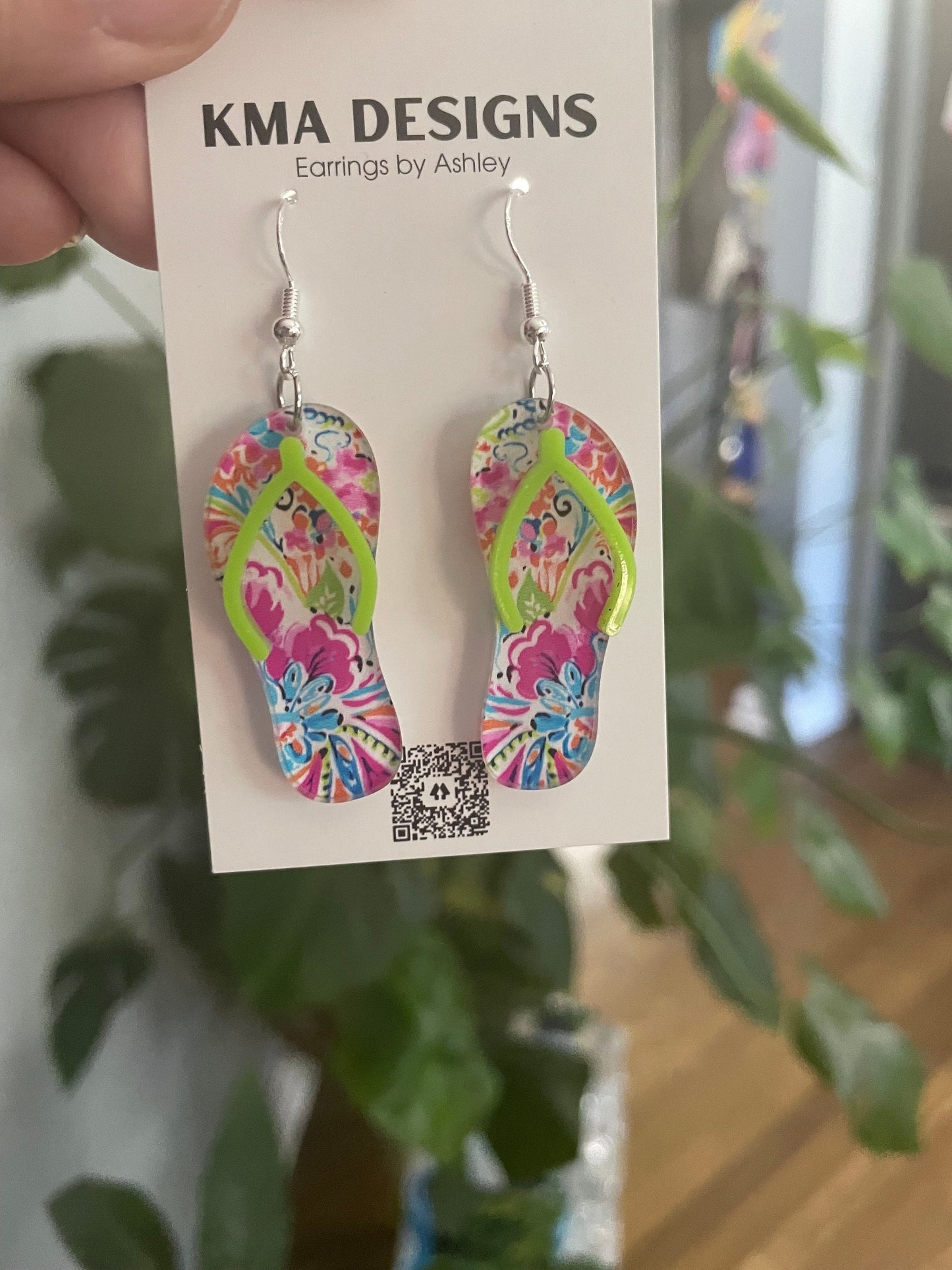 Flip Flop Earrings, Summer Earrings, Beachy Earrings, Gift for Flip Flop lover